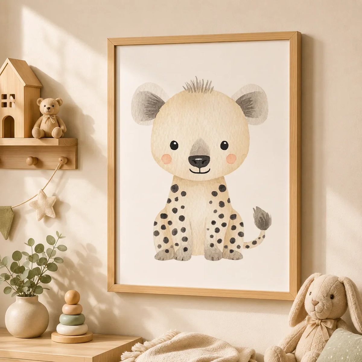 Cute Baby Animal Canvas Prints | Kids Nursery Wall Art Posters