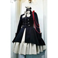 Medieval Gothic Lolita Dress – Vintage Ruffle Lace-Up Cosplay Gown