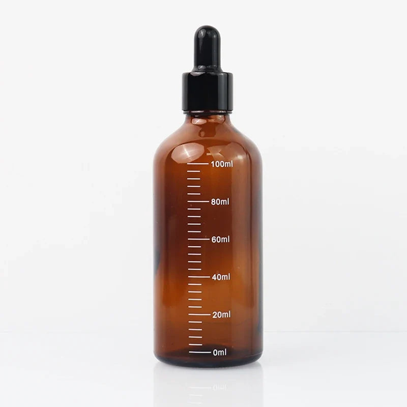 Dropper Bottles Scale Reagent Eye Drop Amber Glass Aromatherapy