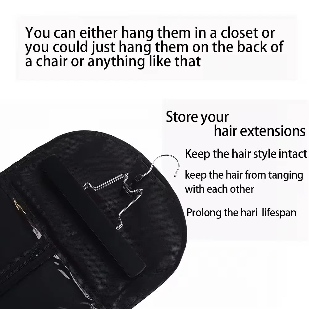 Wig Storage Bag & Hanging Hanger Organizer Set – Dustproof