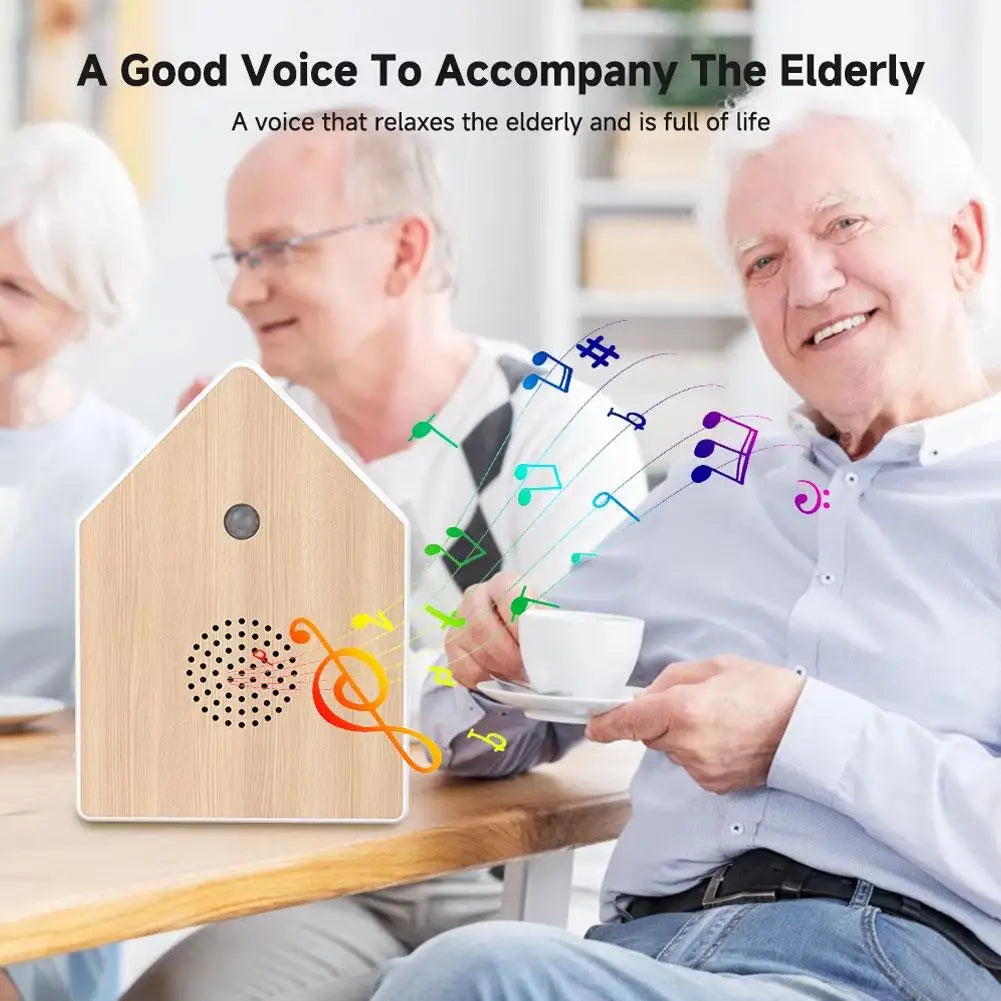 Motion-Activated Chirping Bird Music Box | Nature Sound Speaker