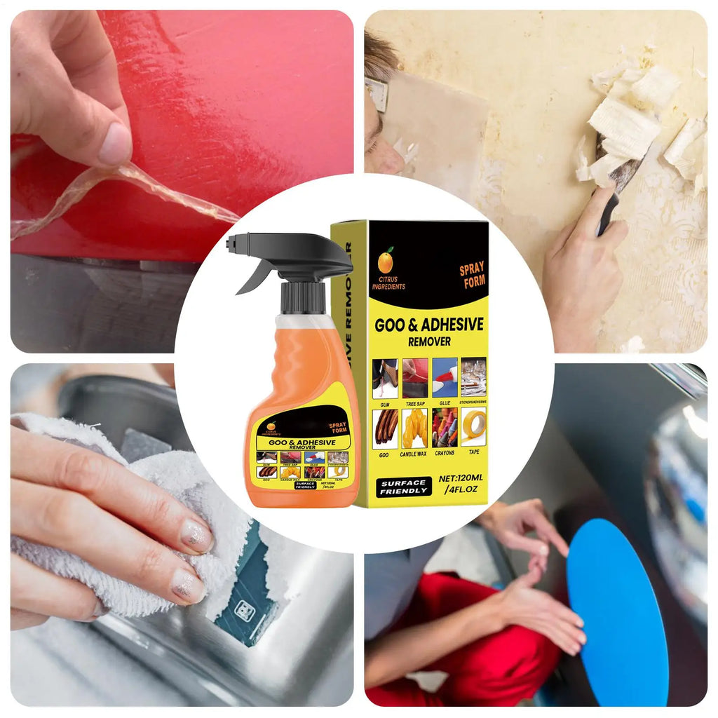 Odorless Adhesive Remover Spray – 120ml Multi-Surface Cleaner