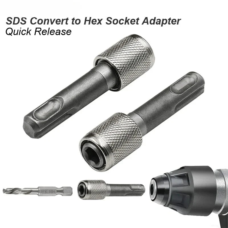 SDS Plus to 1/4" Hex Shank Adapter | Drill Bit Converter