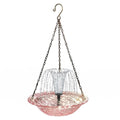Solar Fountain Hanging Bird Bath Wildlife Feeder Bowl Powered Pump