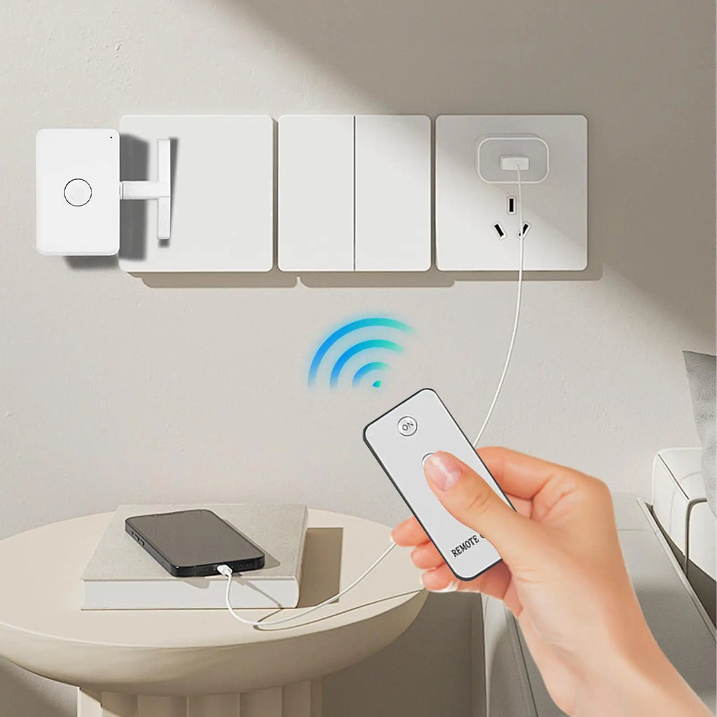 Smart Wireless Button Pusher – 10M Remote, No Wiring Needed