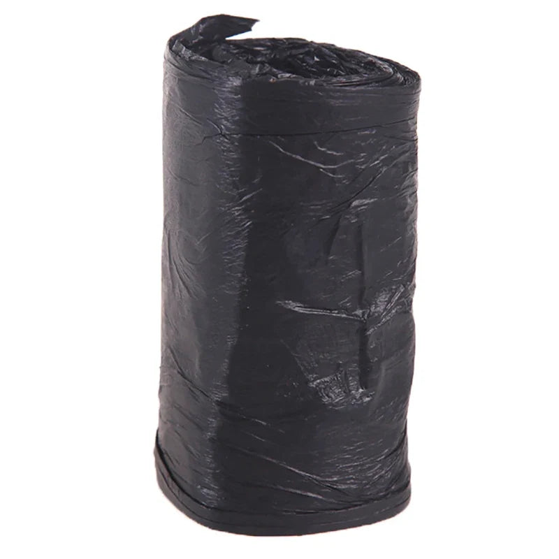 50-Pack Black Trash Bags 8L | 50×60cm Flat Top Garbage Bags