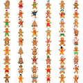 54pcs Christmas Gingerbread Temporary Tattoos – Waterproof Stickers
