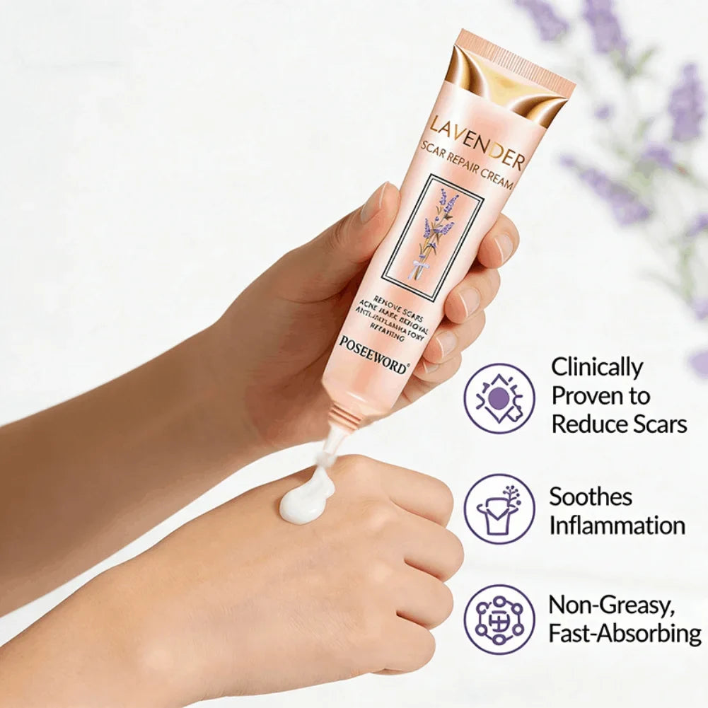 Lavender Scar Repair Cream – Fade Acne Marks & Smooth Skin