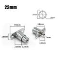 Zinc Alloy Cabinet Door Latch Lock with Keys – Chrome