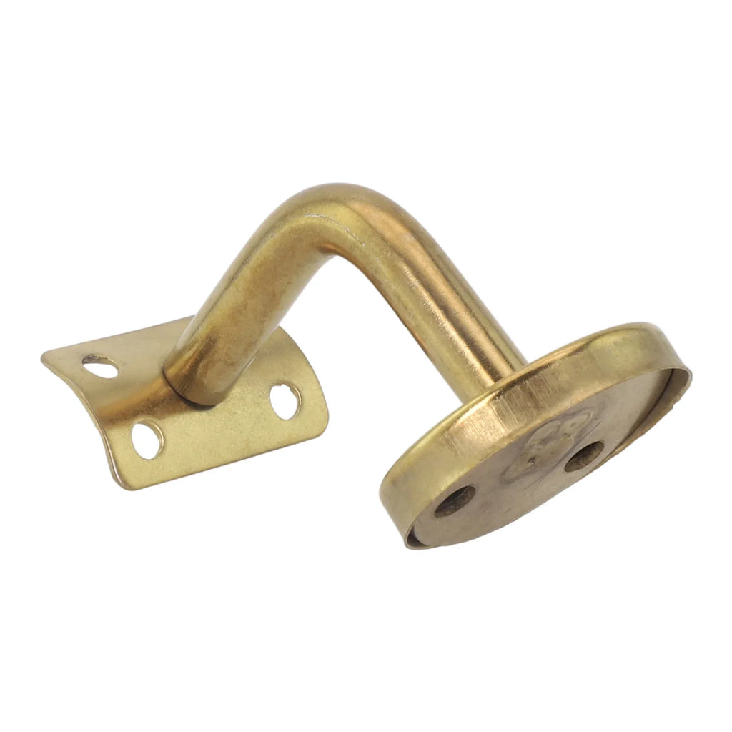 Gold Stair Handrail Bracket | Wall-Mounted Balustrade Support