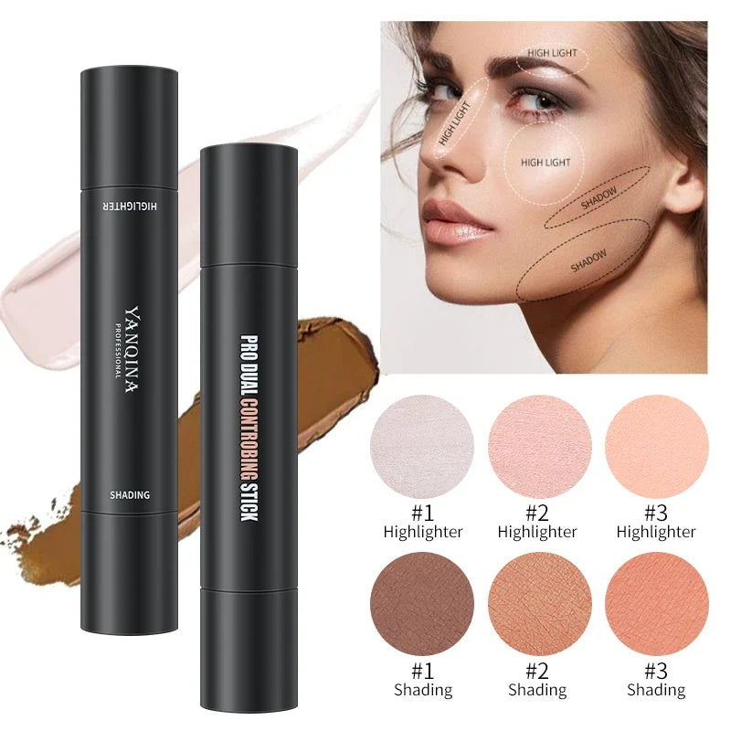 YANQINA 2-in-1 Contour & Highlight Stick | V-Face Sculpting