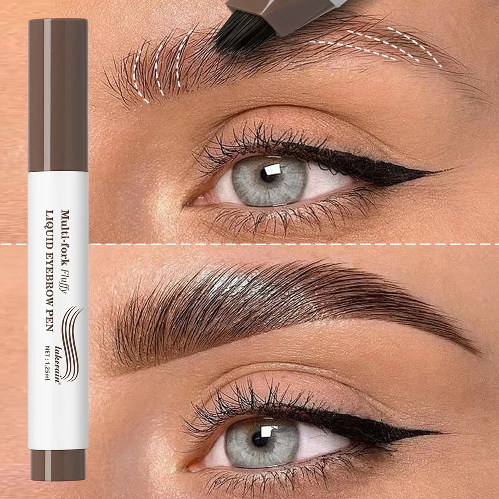 4D Multi-Fork Liquid Eyebrow Pen – Waterproof & Precise