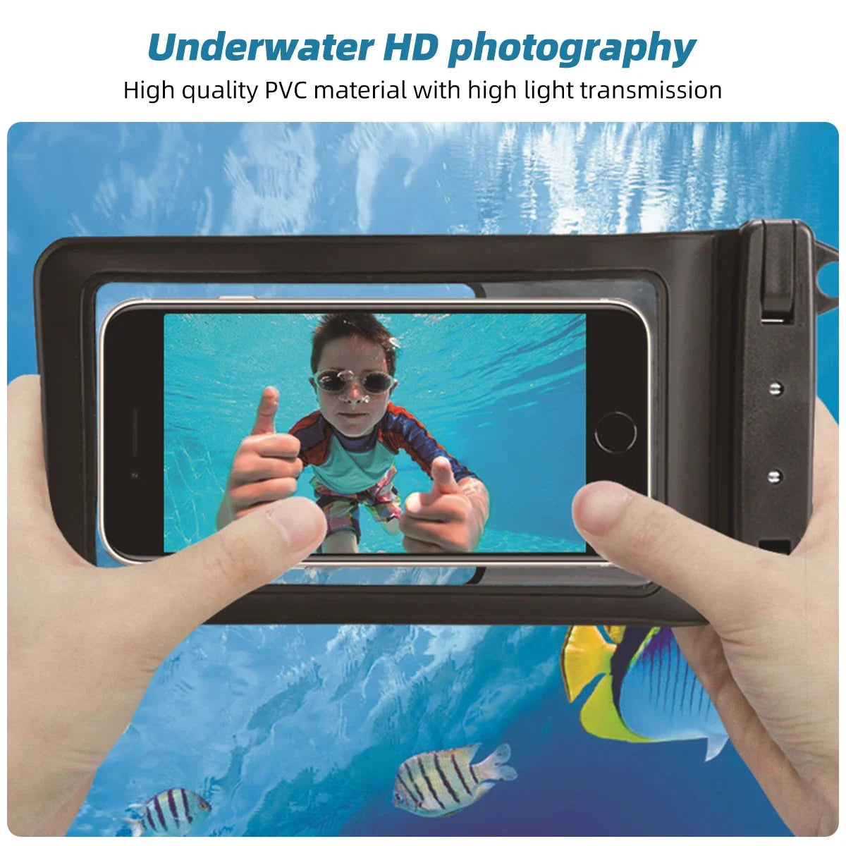IPX8 Waterproof Phone Pouch – Dry Bag for iPhone 16 & Beach