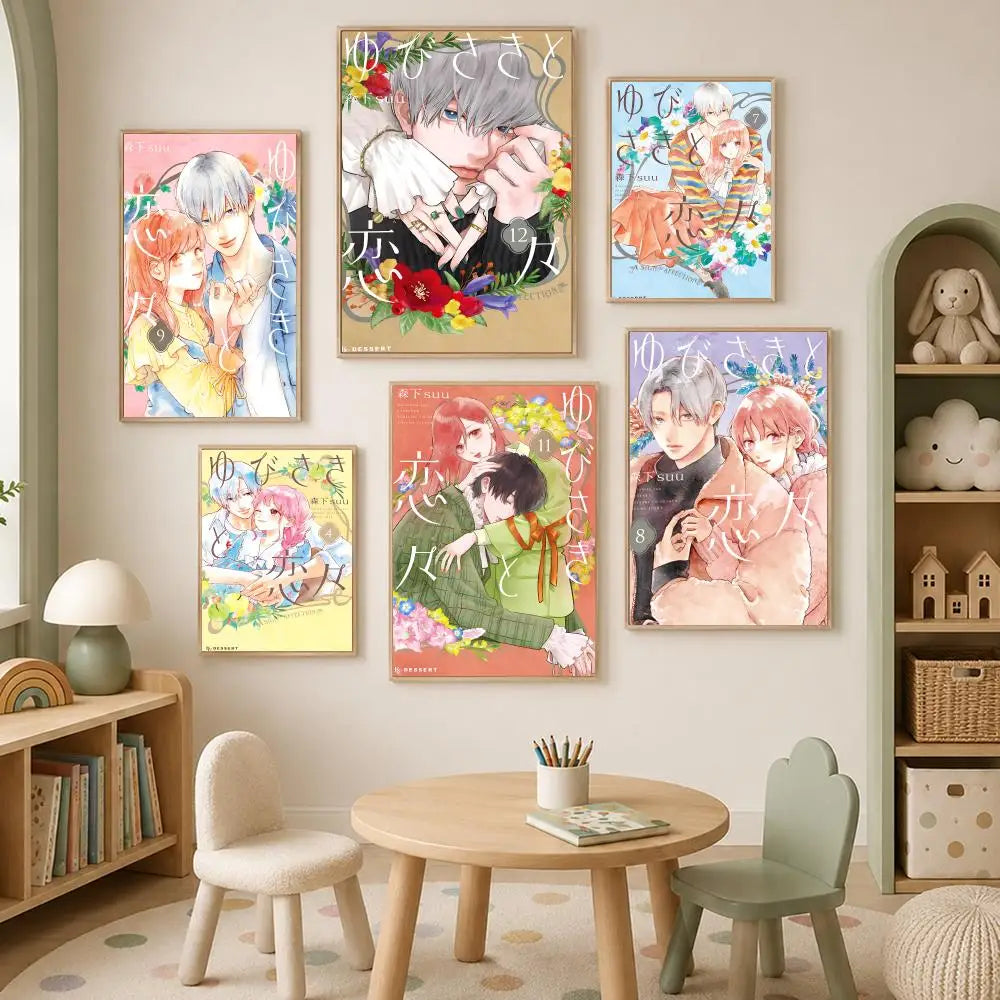 Yubisaki to Renren Anime Poster – Self-Stick HD Waterproof Wall Art