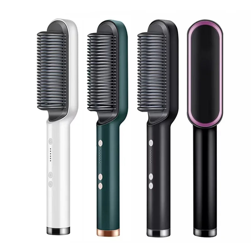 Electric Hair Straightening Brush | Fast Heating Styling Comb