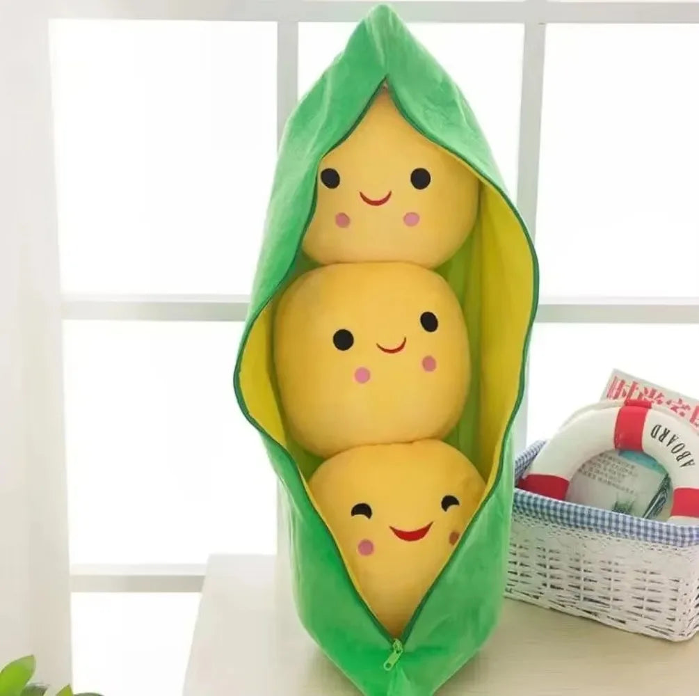 Cute Children's Baby Plush Peas Filled Plant Doll Toy Children Kawaii