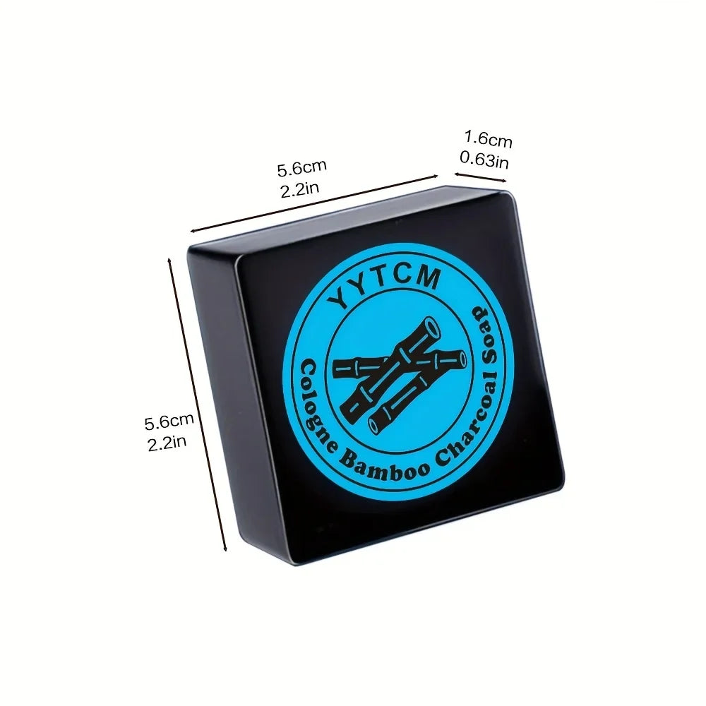 Men's Bamboo Charcoal Soap – Deep Cleansing Face & Body Bar 65g
