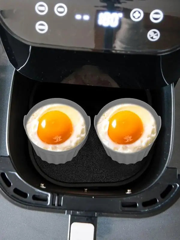 Silicone Air Fryer Egg Poacher Reusable Poaching Cups Cooker Baking