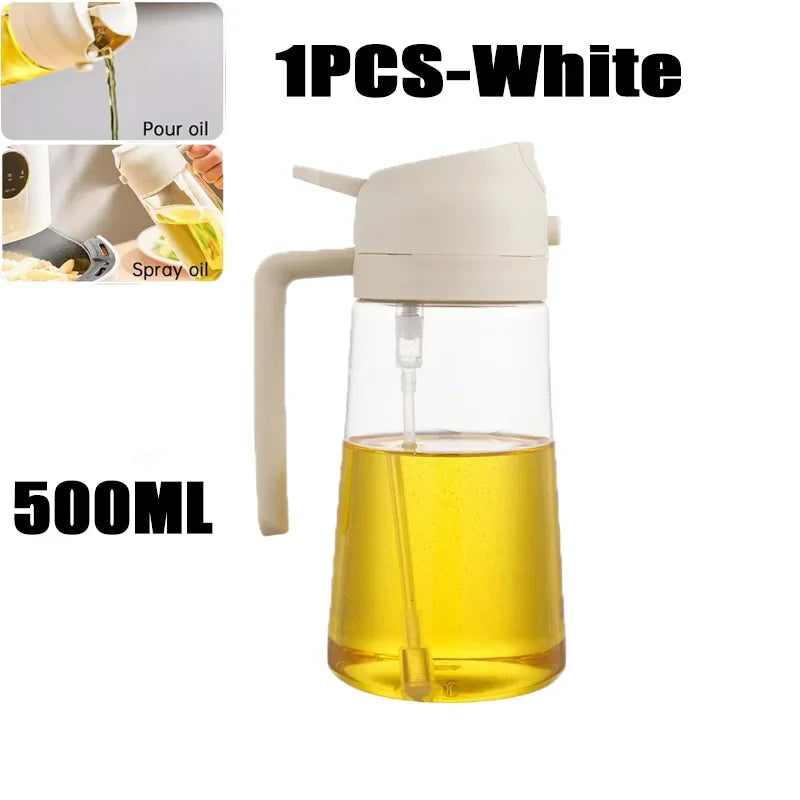 2-in-1 Oil Sprayer Bottle 500ml – Air Fryer, BBQ & Kitchen