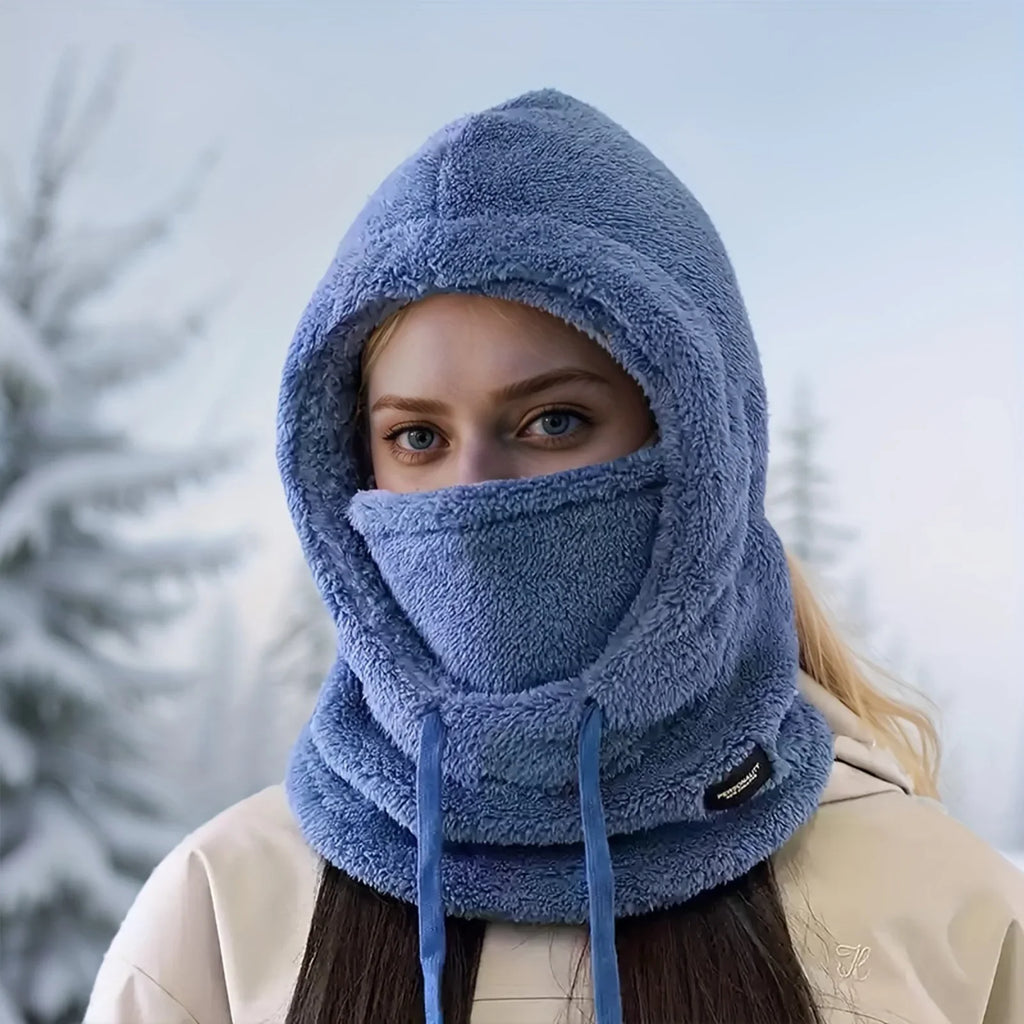 Windproof Ski Hooded Neck Warmer for Cycling & Winter Sports