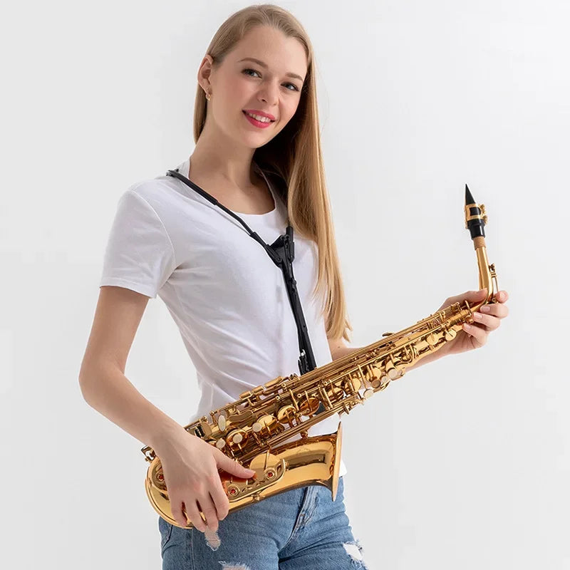 Adjustable Saxophone Shoulder Strap Neck Hanging Belt Wind Instrument