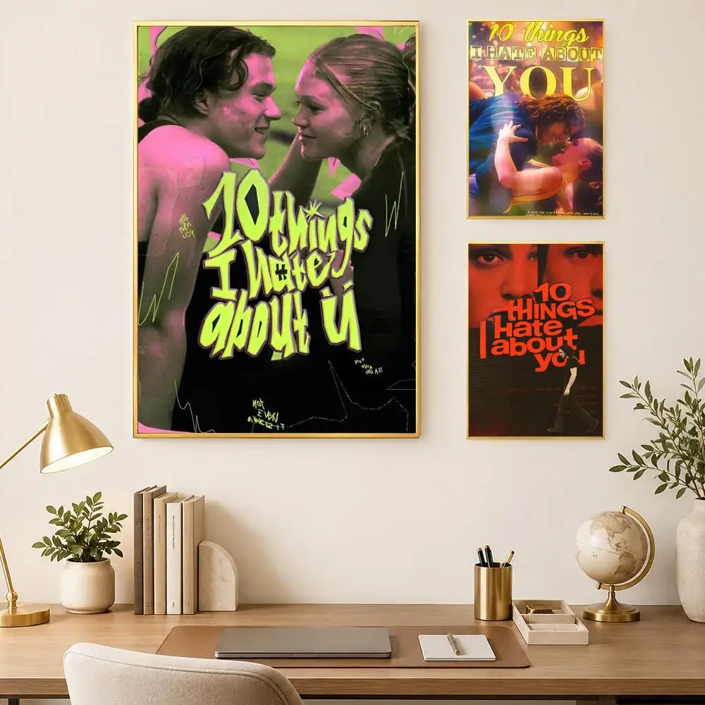10 Things I Hate About You Poster – HD Waterproof PVC Wall Art