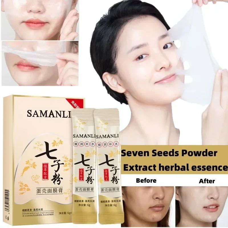 Seven Seeds Eggshell Peel-Off Face Mask – Hydrating 10 Pack