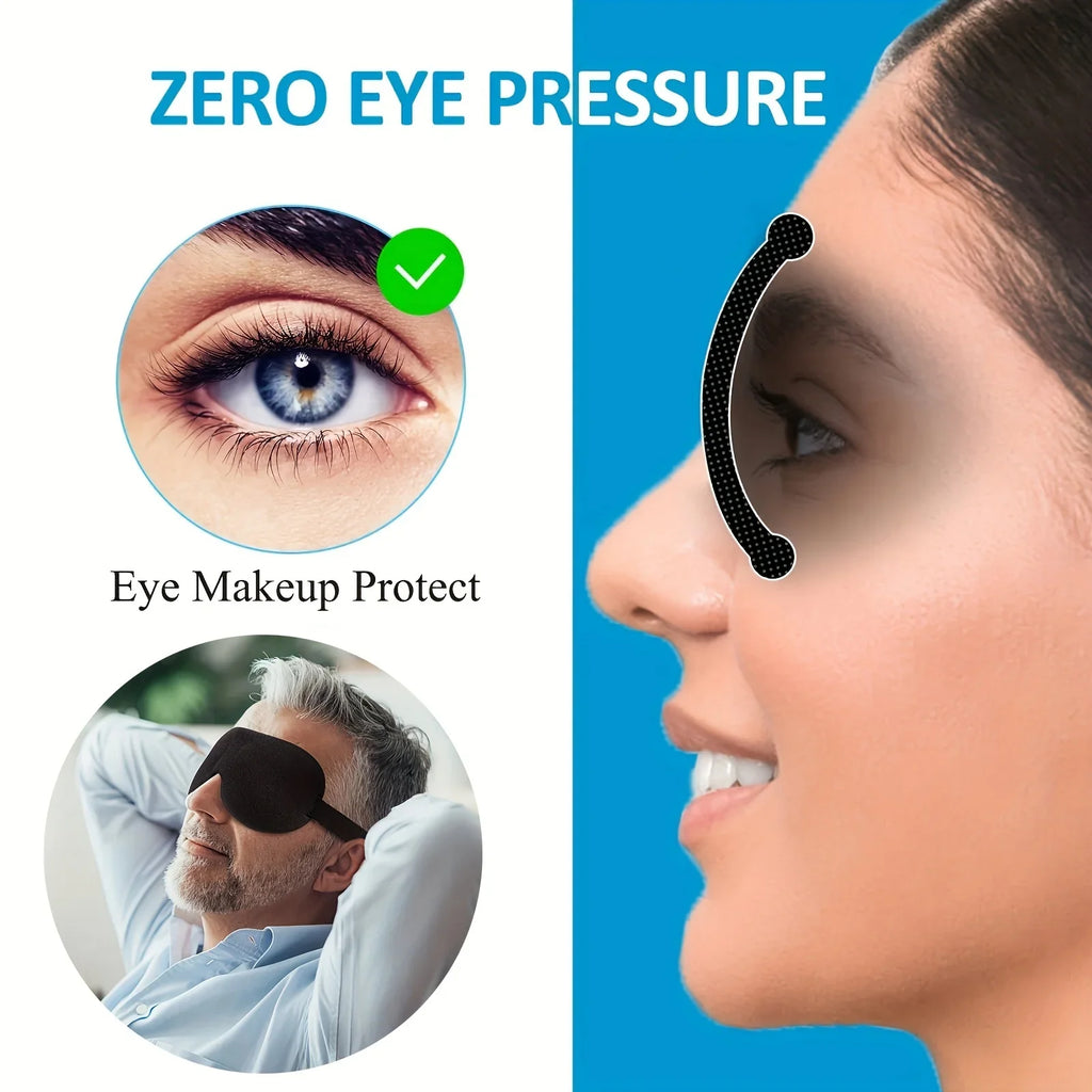 Unisex Sleep Mask 3D Light Blocking Eye Comfortable Polyester Ideal