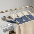 Anti Slip Hangers 20 Clips Heavy Duty Velvet Clothing Wardrobe