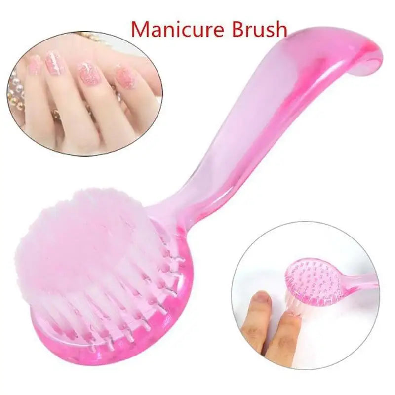 Soft Nail Dust Brush with Cover – Manicure & Toe Cleaning