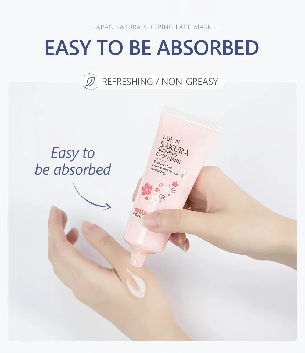 LAIKOU Sakura Sleeping Mask – Hydrating & Brightening 80g