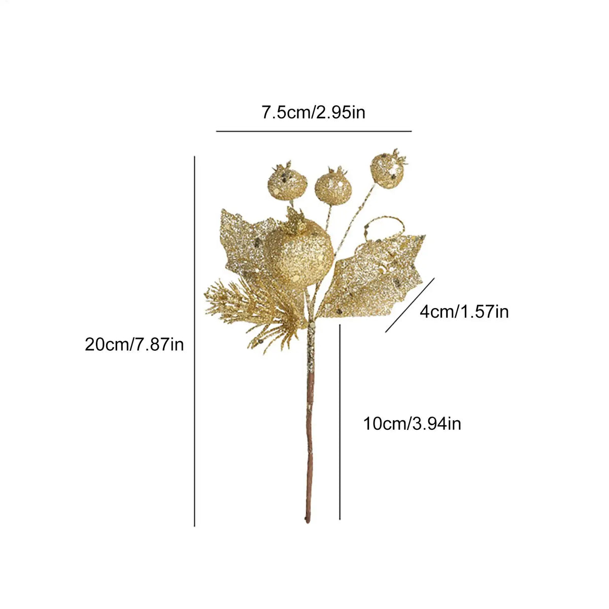 Faux Pine Branches | Artificial Christmas Stems for Holiday Decor