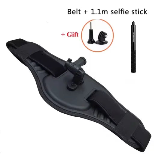 Waist Belt Mount Strap & Selfie Stick for GoPro Insta360 DJI