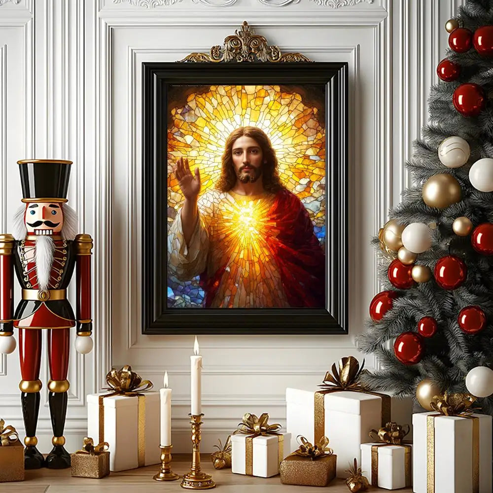 Jesus Son of God Christmas Wall Art Poster | Holiday Decor