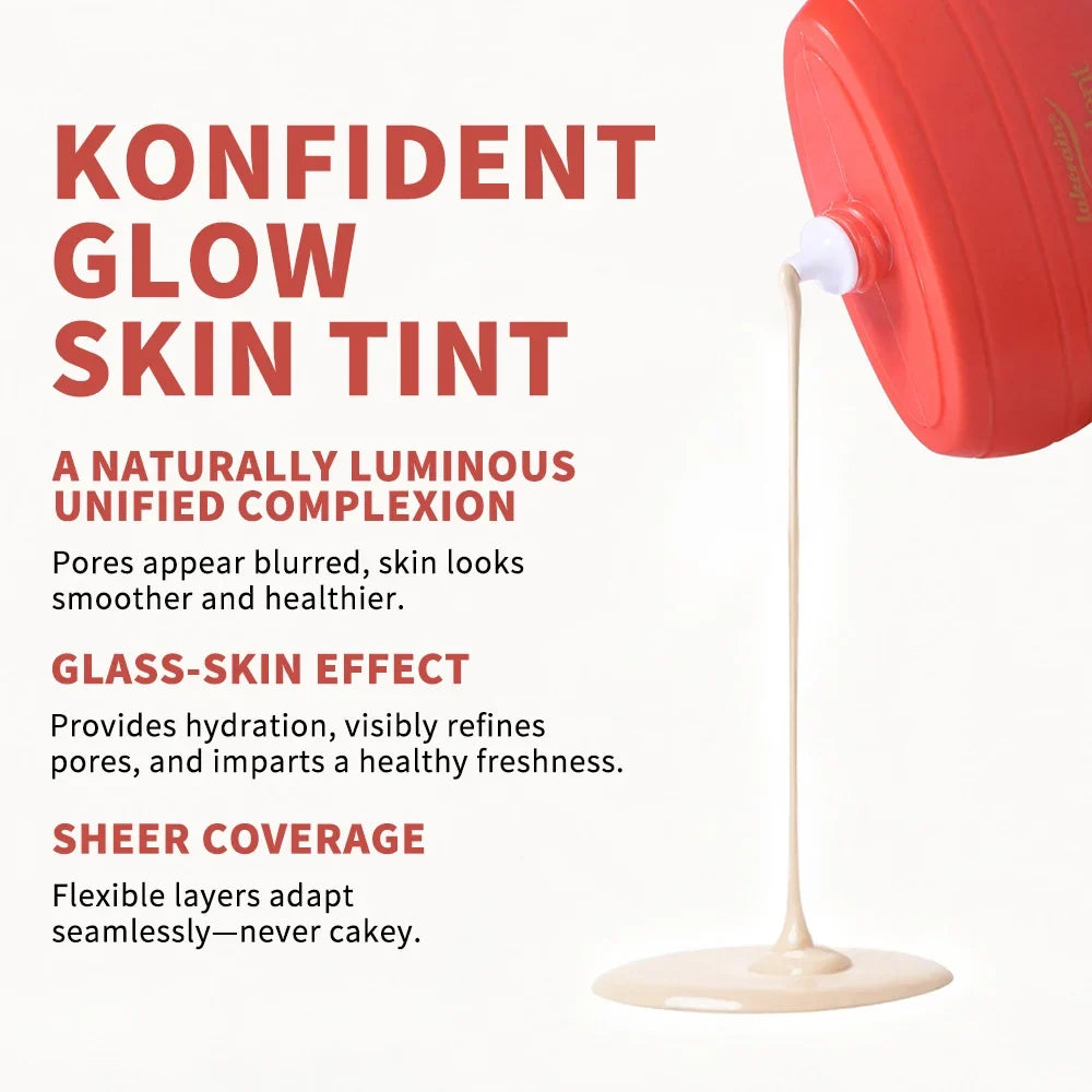 Konfident Glow Skin Tint Foundation – Waterproof, Hydrating, 30ml