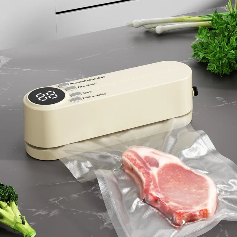 HOMEFISH Mini Wireless Vacuum Sealer | Portable Food Sealer