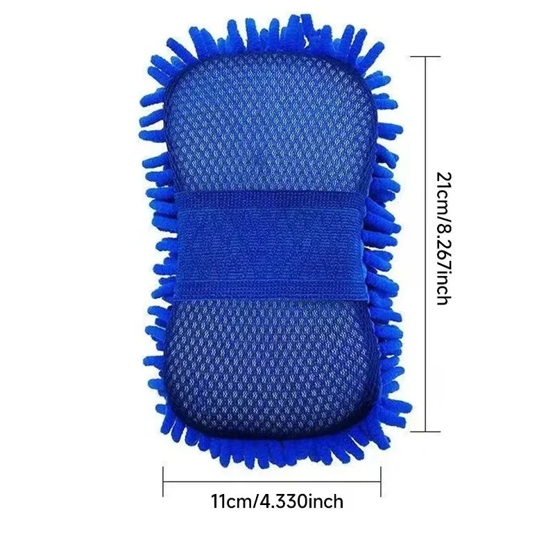 Microfiber Chenille Car Wash Sponge – Scratch-Free Pad