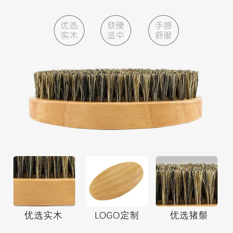 Beard Shaping Template & Wood Comb – All-in-One Grooming Tool