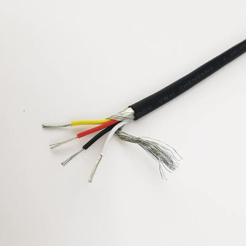 28AWG 3 Core Controlled Cable Shielded Wires Headphone Audio Lines
