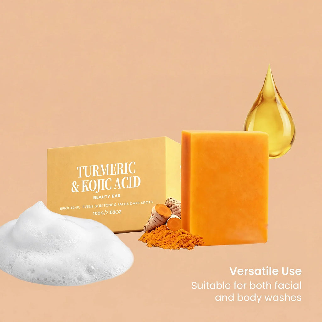 Turmeric Kojic Acid Brightening Soap Bar – Face & Body 100g
