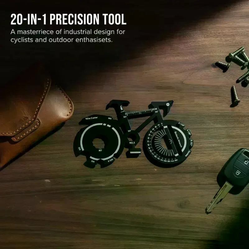20-in-1 Multitool Card – Keychain Screwdriver & Bottle Opener