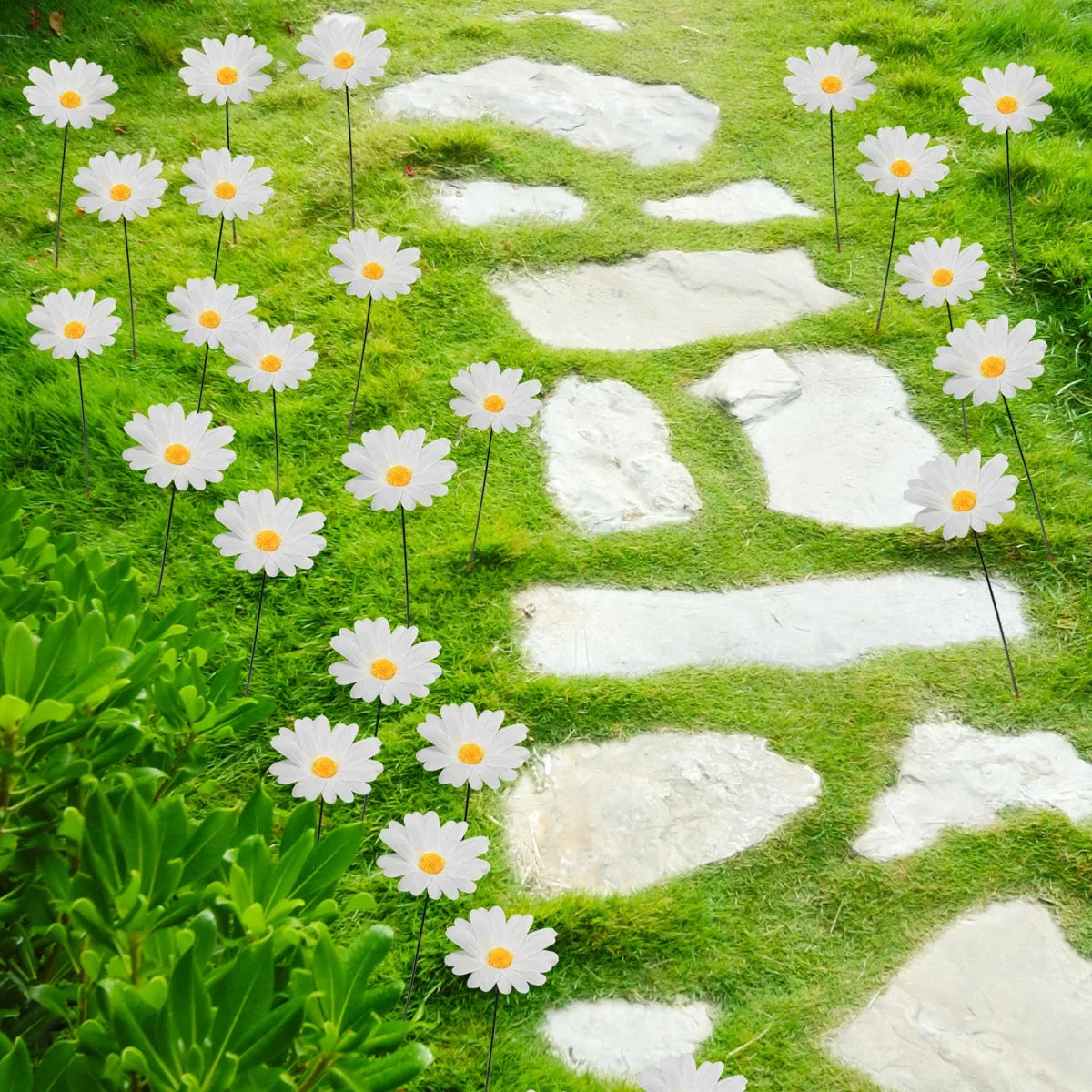 10-Pack Artificial Sunflower Garden Stakes – Outdoor Decor