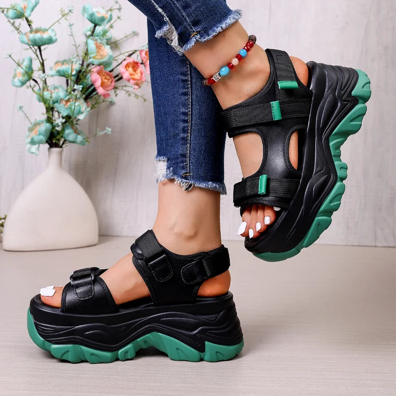 Women's Platform Wedge Sandals – 7.5CM Casual Mesh Shoes