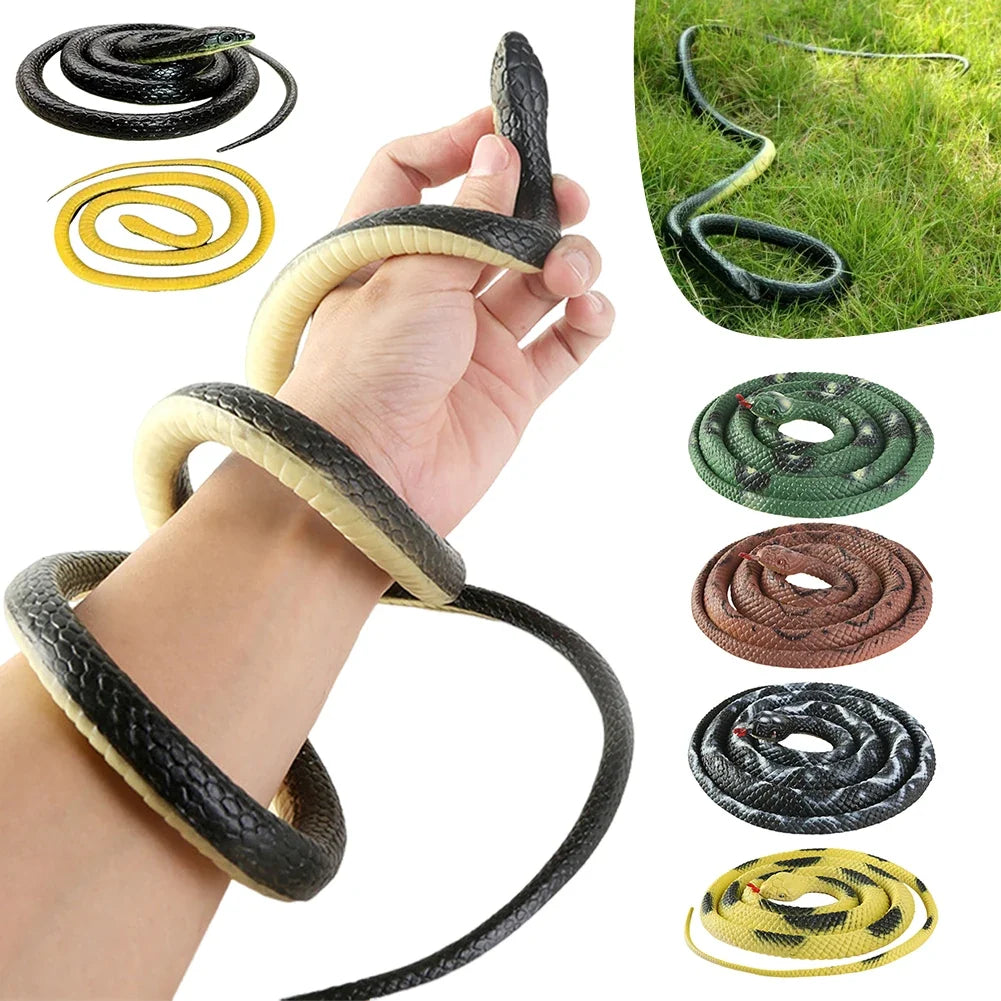 Realistic Rubber Snake Prank Toy | 127cm Halloween Anaconda