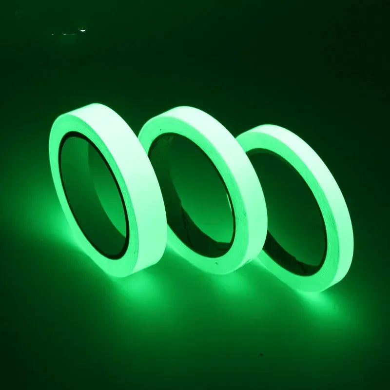 Glow-in-the-Dark Self-Adhesive Tape | Waterproof Luminous Safety
