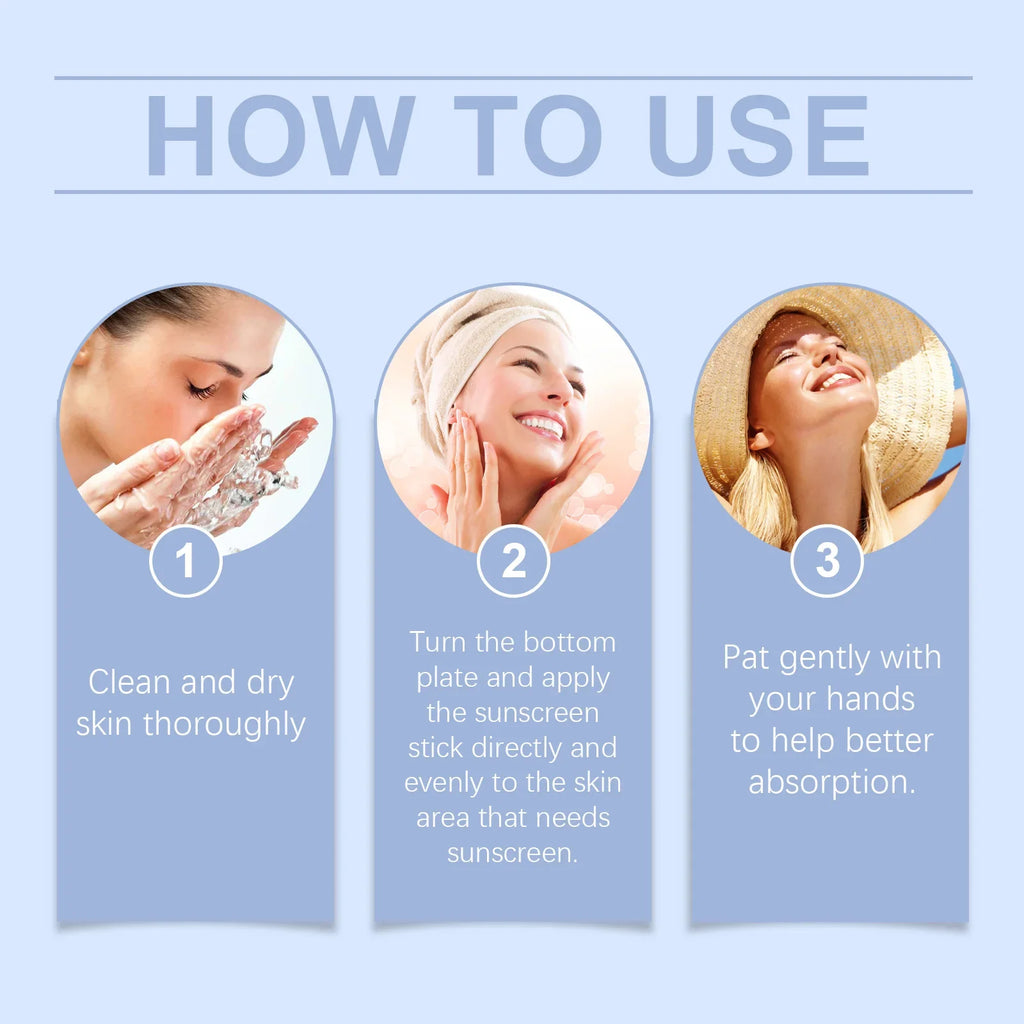 SPF 50 UV Sunscreen Stick – Waterproof, Moisturizing, Oil Control