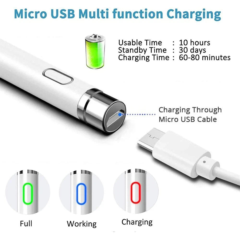 Universal Stylus Pen for iPad, iPhone & Android – No Bluetooth
