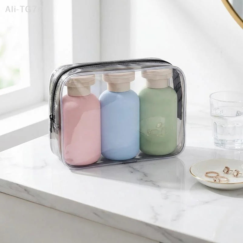 3-Pack Leakproof Travel Bottles 100ml | Refillable Squeeze Tubes