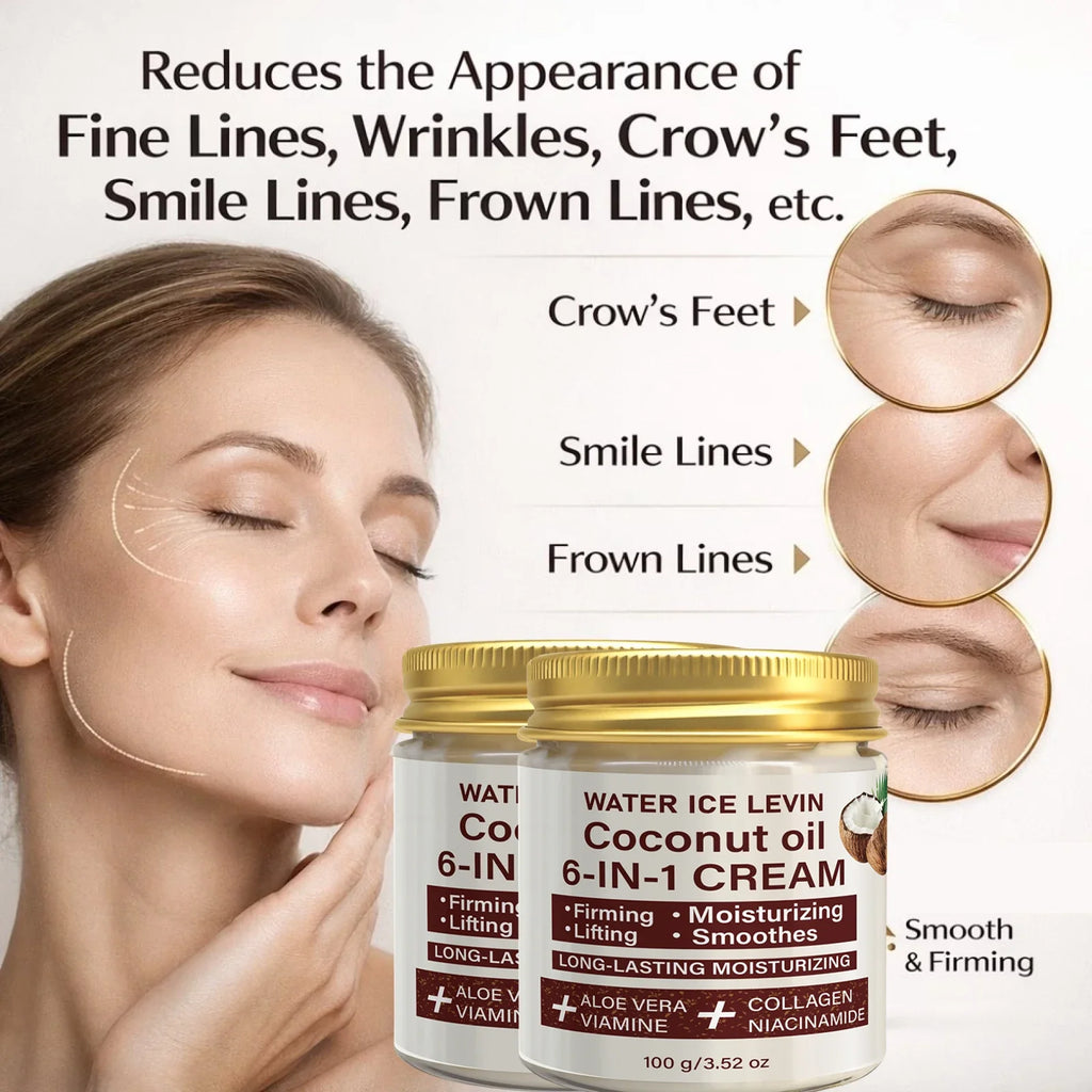 Coconut Oil 6-in-1 Face Cream – Collagen & Aloe Vera
