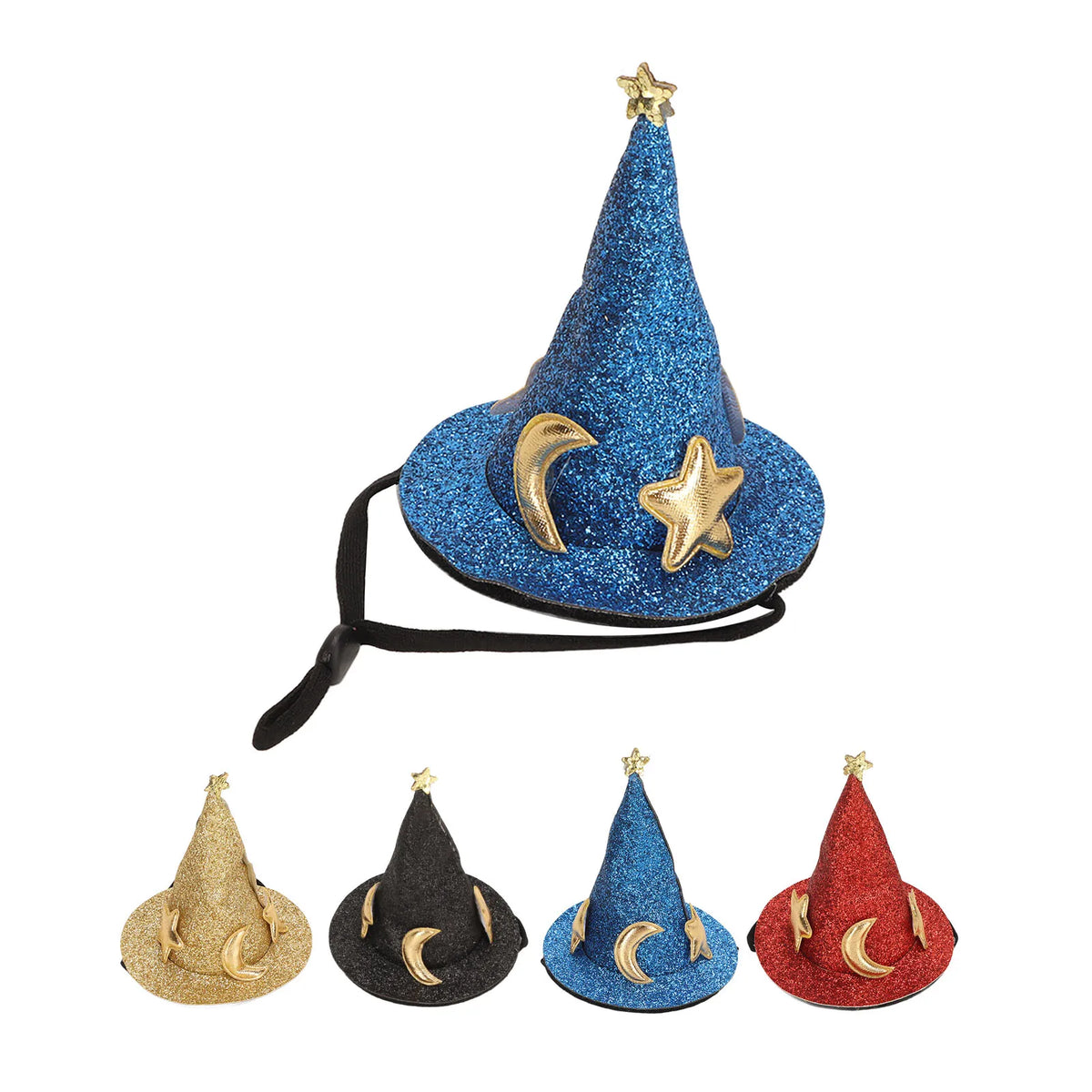 Hamster Hat Moon Star Pattern Hook Loop Small Animal Photo Prop